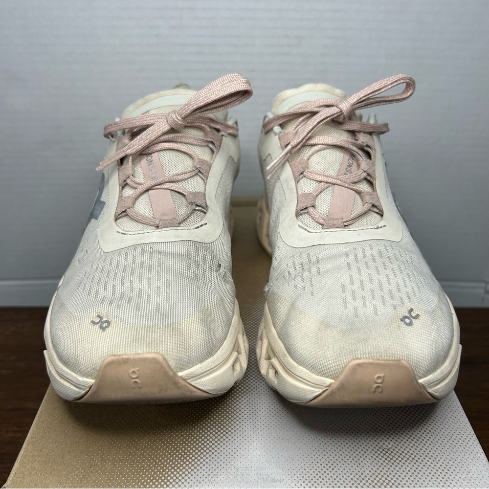 On Running Cloudmonster Moon Fawn Women Size 10 - Picture 9 of 10